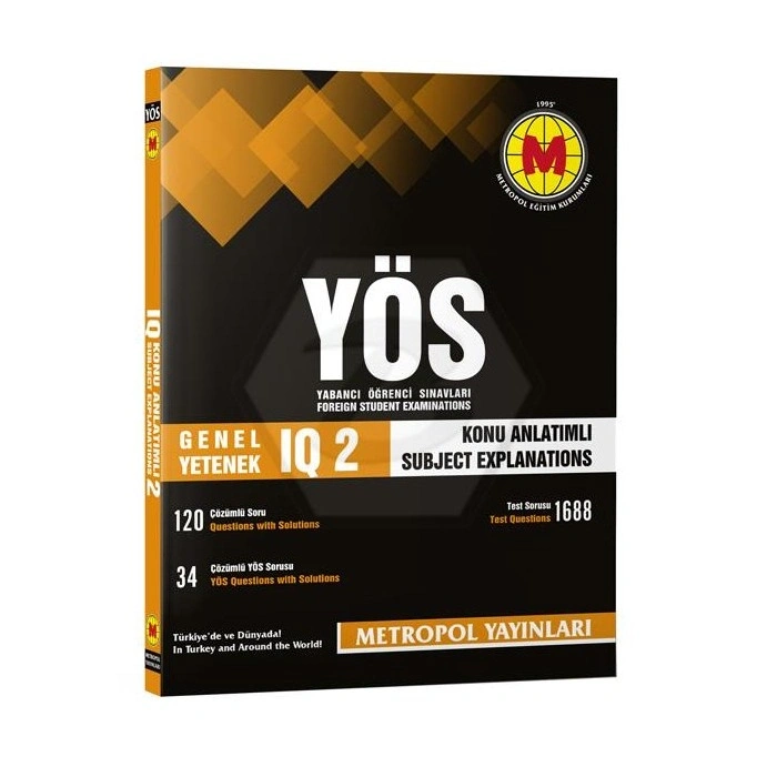 YÖS Genel Yetenek IQ-2 Örnek Çözümlü Konu Anlatımlı