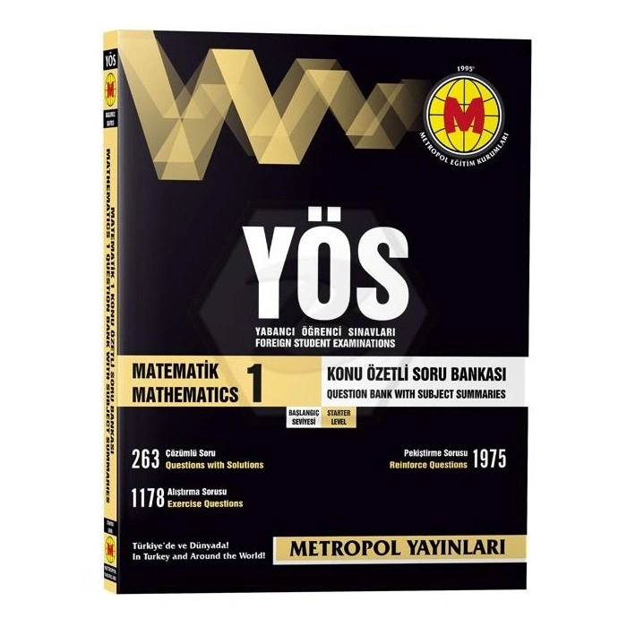 YÖS Matematik-1 Soru Bankası (Başlangıç Seviyesi)