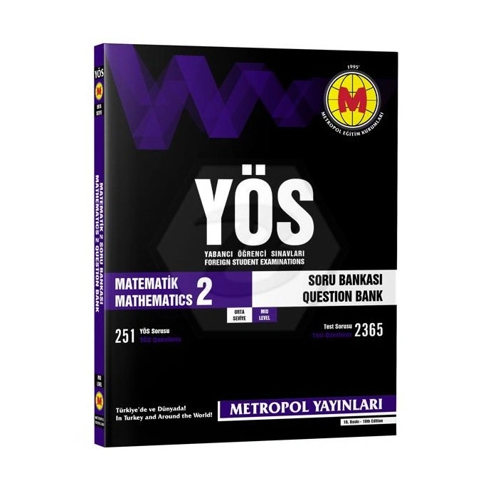YÖS Matematik -2 Soru Bankası (Orta Seviye)