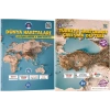 Coğrafyanın Kodları Dünya Haritaları Çalışma Defteri Soru Bankası ve Türkiye Çalışma Defteri Seti (Tüm Sınavlar İçin) KR Akademi