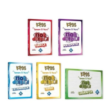 2024 KPSS Konu Anlatımlı Not Defteri Seti - KR Akademi