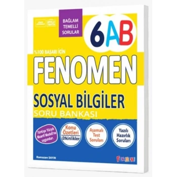 2027 Fenomen Kitap 6. Sınıf Sosyal Bilgiler Soru Bankası