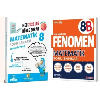 LGS 8. Sınıf Sinan Kuzucu & Fenomen Matematik Soru Bankası Seti | 2026