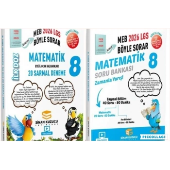 2026 Sinan Kuzucu LGS 8. Sınıf Matematik Soru Bankası ve Matematik İlk Doz Deneme