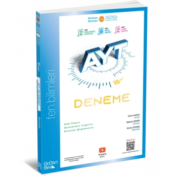 2026 / ÜçDörtBeş Yayınları AYT Fen Bilimleri 10 lu Deneme