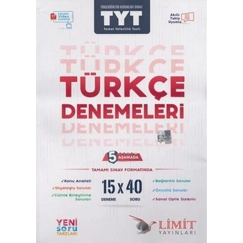 2026 Limit Yayınları TYT Türkçe Yeni Soru Tarzları ile Denemeleri