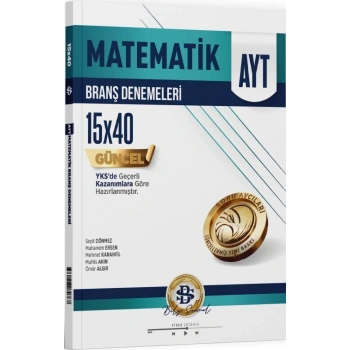Bilgi Sarmal Yayınları AYT Matematik 15 x 40 Branş Denemeleri