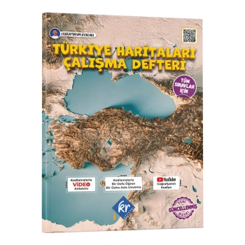 Coğrafyanın Kodları Türkiye Haritaları Çalışma Defteri (Tüm Sınavlar İçin) KR Akademi Yayınları