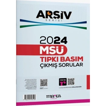 2024 MSÜ Tıpkı Basım Çıkmış Sorular Marka Yayınları