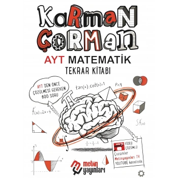2026 AYT Matematik Tekrar Kitabı | Karman Çorman Metin Yayınları