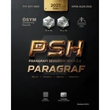2027 TYT AYT KPSS DGS ALES Sınavlarına Hazırlık PSH Paragraf Soru Bankası | Hamza Kaya