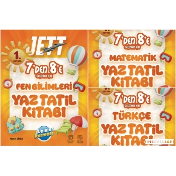 Ünlüler Karması 7 den 8 e Türkçe Matematik Fen Bilimleri Tatil Kitabı