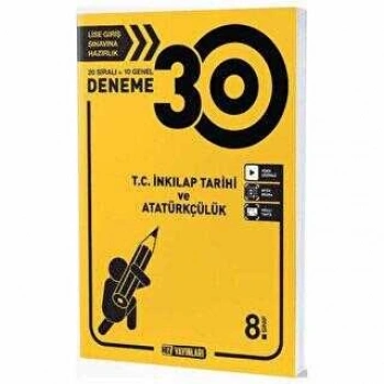 8. Sınıf LGS İnkilap Tarihi 30 lu Deneme Hız Yayınları