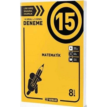 8. Sınıf Matematik 15 li Deneme Hız Yayınları