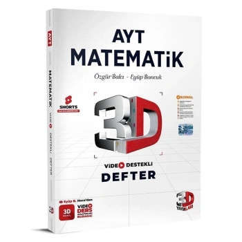 AYT 3D Matematik Video Destekli Defter