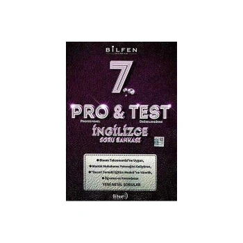 Bilfen Yayıncılık 7. Sınıf İngilizce ProTest Soru Bankası