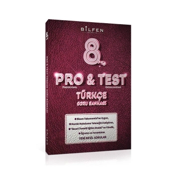 Bilfen Yayıncılık 8. Sınıf Türkçe ProTest Soru Bankası
