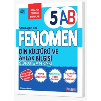 FENOMEN 5. SINIF DİN KÜLTÜRÜ VE AHLAK BİLGİSİ (A-B) SORU BANKASI 2027