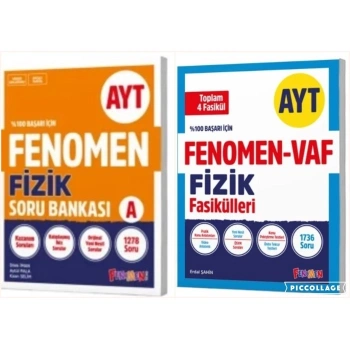 Fenomen AYT VAF Fizik ve Fenomen AYT Fizik Soru Bankası