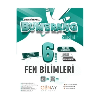 Günay 6. Sınıf Bumerang Fen Bilimleri Konu Anlatımlı ve Etkinlikli Soru Bankası