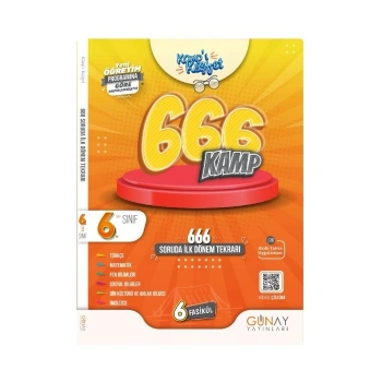 Günay 6. Sınıf İLK DÖNEM KAMP KİTABI ( KAMPI KEŞFET ) 2026