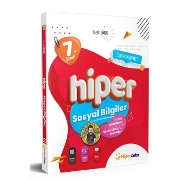 Hiper Zeka Yayınları 7. Sınıf Hiper Sosyal Bilgiler Konu Anlatımlı Soru Bankası