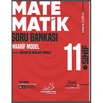 Kondisyon Yayınları 11. Sınıf Virtüöz Matematik Soru Bankası Maarif Mod.