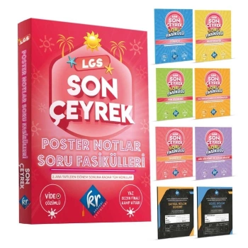 LGS Son Çeyrek Poster Notlar Soru Fasikülleri (4. Çeyrek)