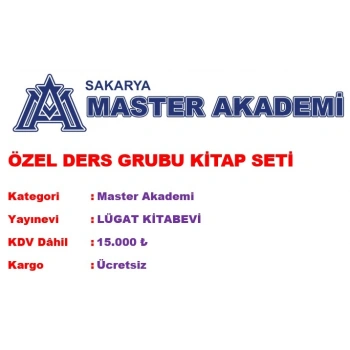 MASTER AKADEMİ ÖZEL DERS GRUBU KİTAP SETİ