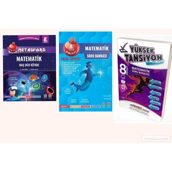 Nartest  8. Sınıf LGS Matematik Soru Bankası Seti / Kolay - Orta - Zor
