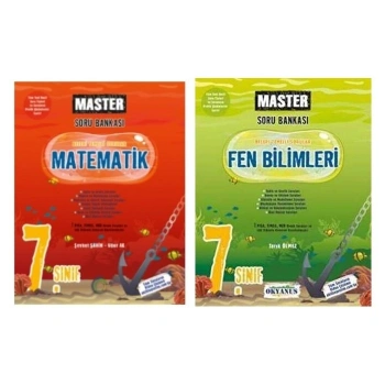 Okyanus Yayınları 7. Sınıf Master Matematik ve Master Fen Bilimleri Soru Banksaı