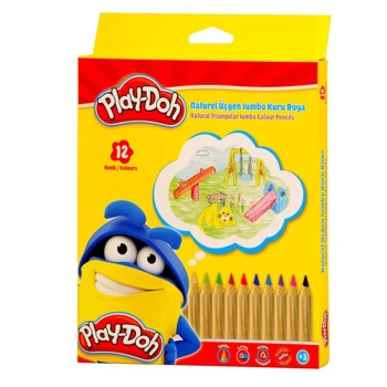 Play-Doh Kuruboya Naturel Jumbo 12 Renk