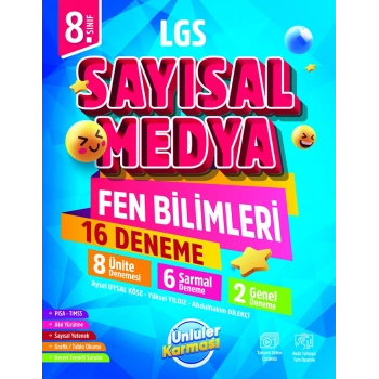 Ünlüler Karması 8. Sınıf LGS Sayısal Medya Fen Bilimleri 16 Deneme