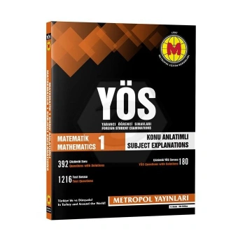 YÖS Matematik-1 Örnek Çözümlü Konu Anlatımlı