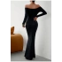 Vücuda Oturan Kadın- Maxi Uzun Elbise -Mevsimlik- Tam Kalıp-Balık Elbise-