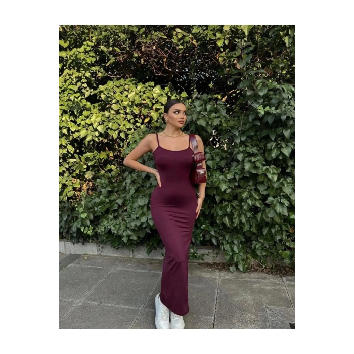 İsabella Kadın Uzun Ayarlanır Askılı Elbise