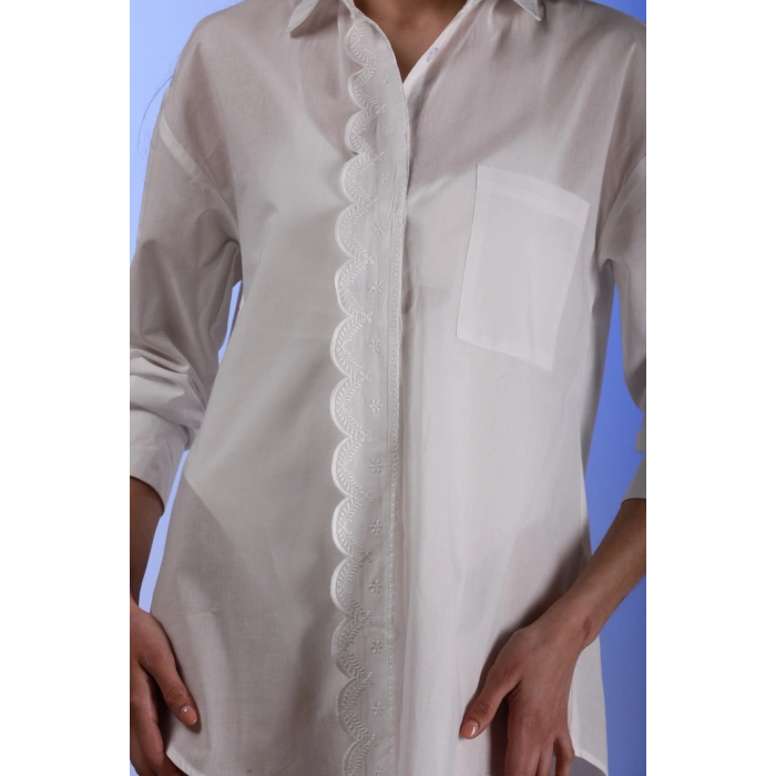 Monako Güpürlü Gömlek