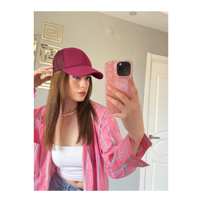 PAMUKLU ARKASI FİLELİ SPOR ŞAPKA