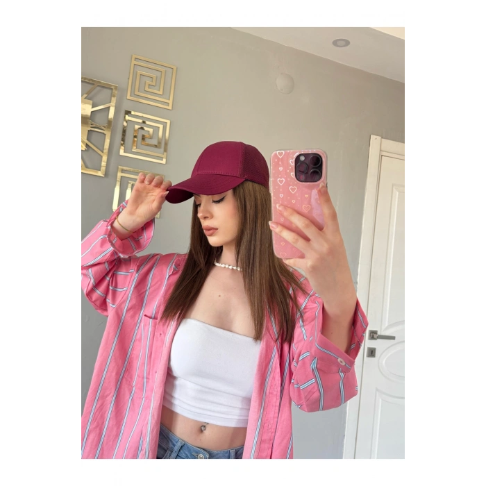 PAMUKLU ARKASI FİLELİ SPOR ŞAPKA