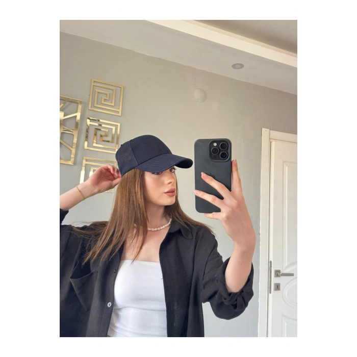 PAMUKLU ARKASI FİLELİ SPOR ŞAPKA