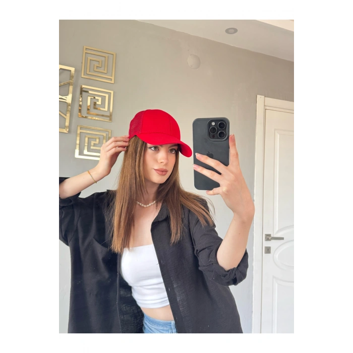 PAMUKLU ARKASI FİLELİ SPOR ŞAPKA