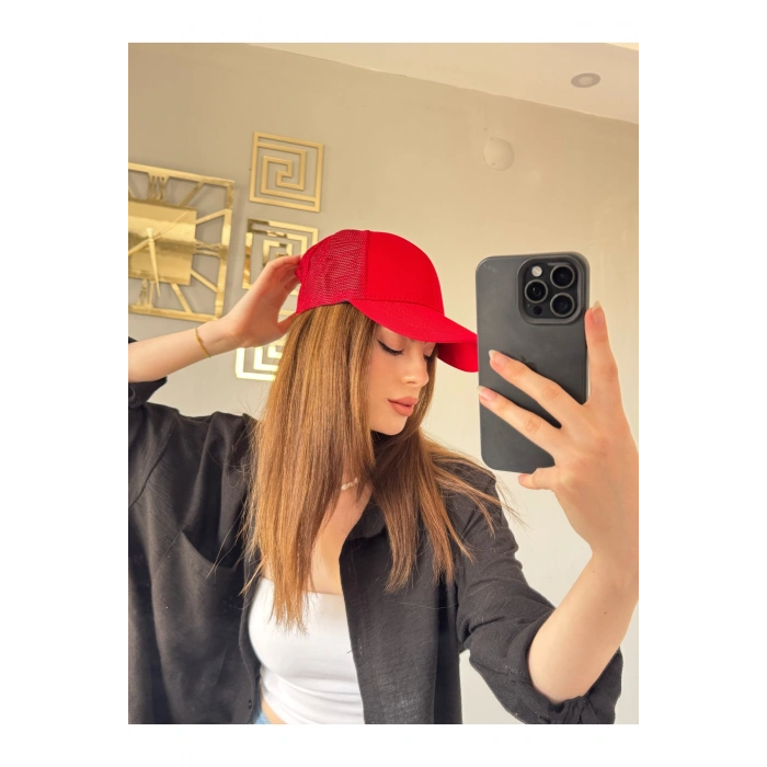 PAMUKLU ARKASI FİLELİ SPOR ŞAPKA