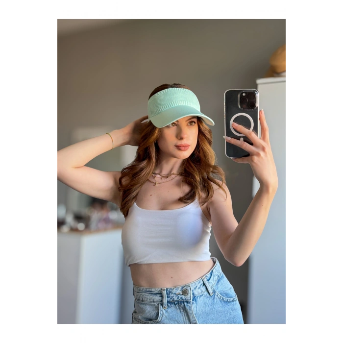 TRİKO Kadın / Erkek Vizör Uv Koruyucu Şapka