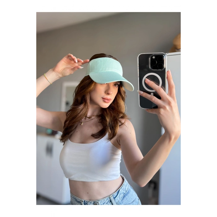 TRİKO Kadın / Erkek Vizör Uv Koruyucu Şapka