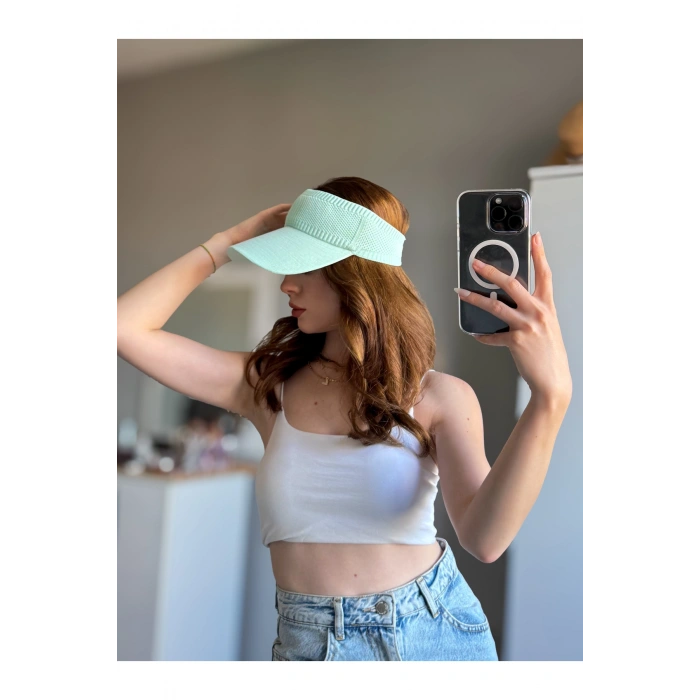 TRİKO Kadın / Erkek Vizör Uv Koruyucu Şapka