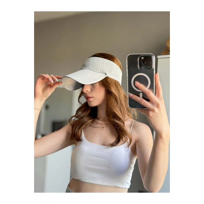 TRİKO Kadın / Erkek Vizör Uv Koruyucu Şapka