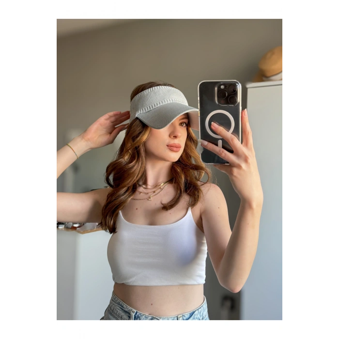 TRİKO Kadın / Erkek Vizör Uv Koruyucu Şapka