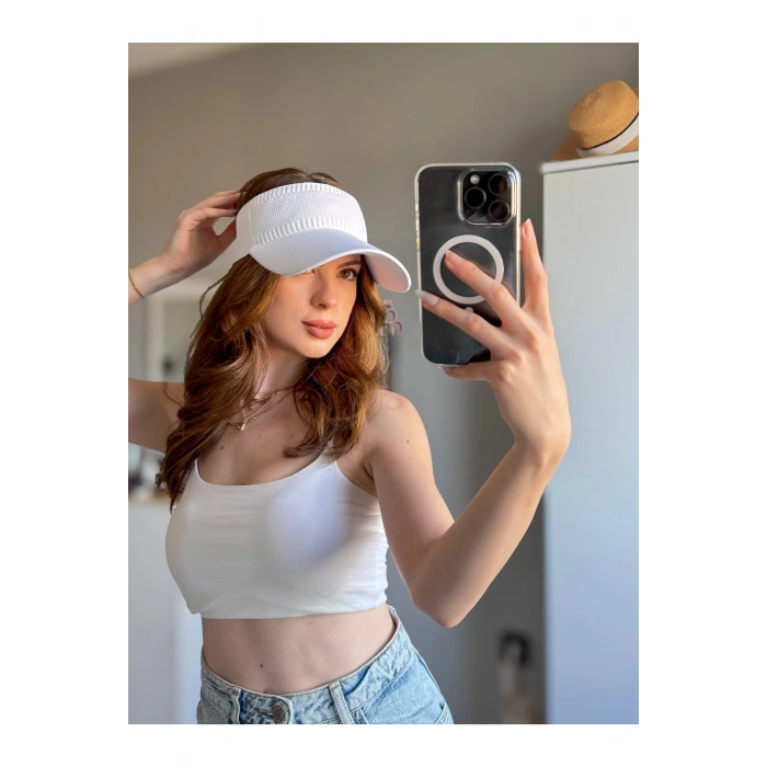 TRİKO Kadın / Erkek Vizör Uv Koruyucu Şapka