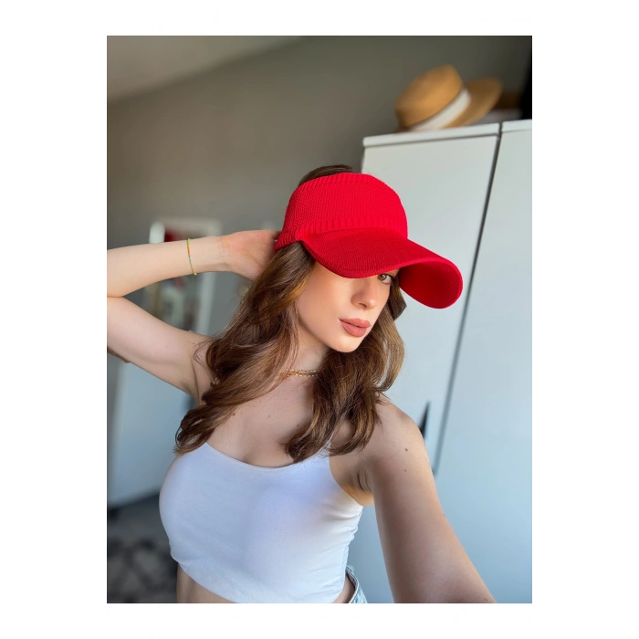 TRİKO Kadın / Erkek Vizör Uv Koruyucu Şapka