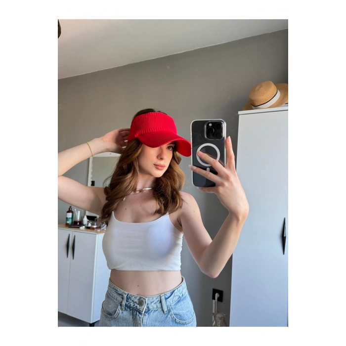 TRİKO Kadın / Erkek Vizör Uv Koruyucu Şapka